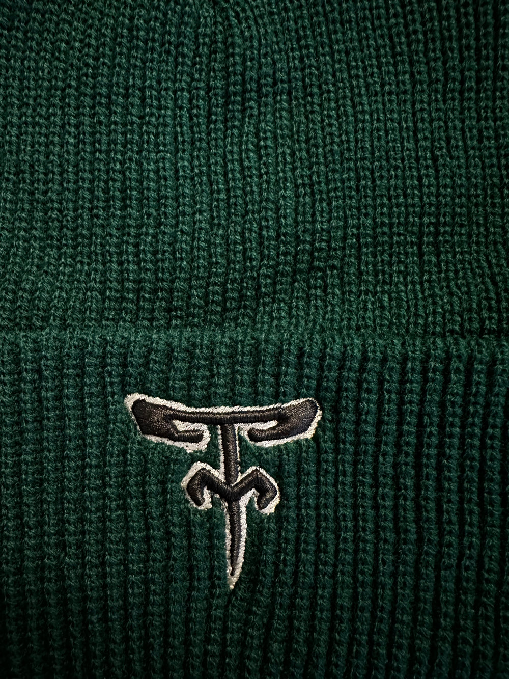 Strong green beanie TMF