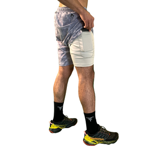 Grey camo sport short 2 en 1