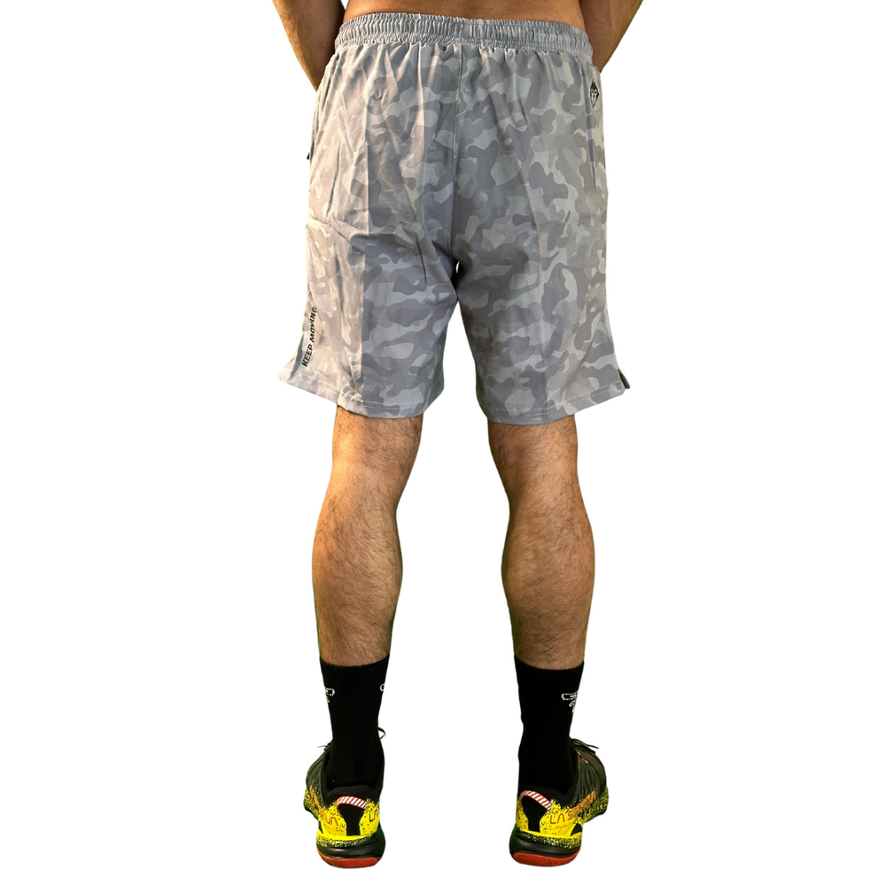 Grey camo sport short 2 en 1