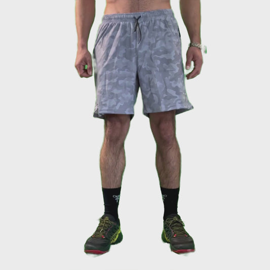 Grey camo sport short 2 en 1