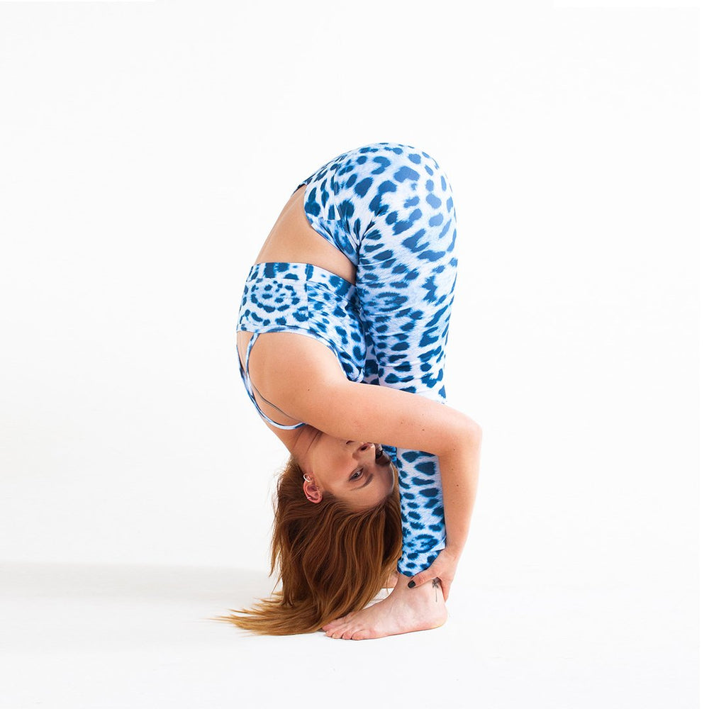 Blue Leopard Legging